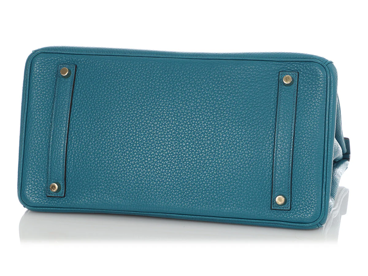 Hermès Bleu Izmir Clémence Birkin 35 - Image 6