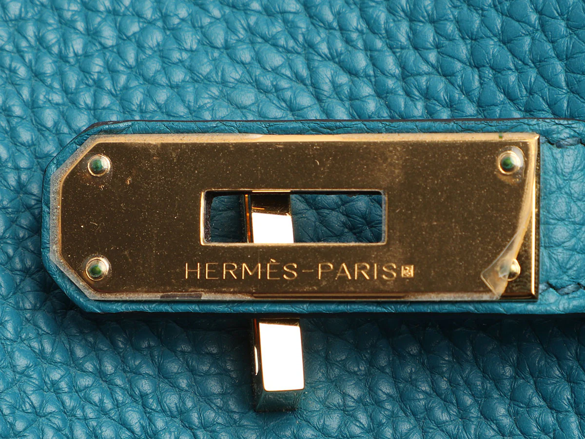 Hermès Bleu Izmir Clémence Birkin 35 - Image 8