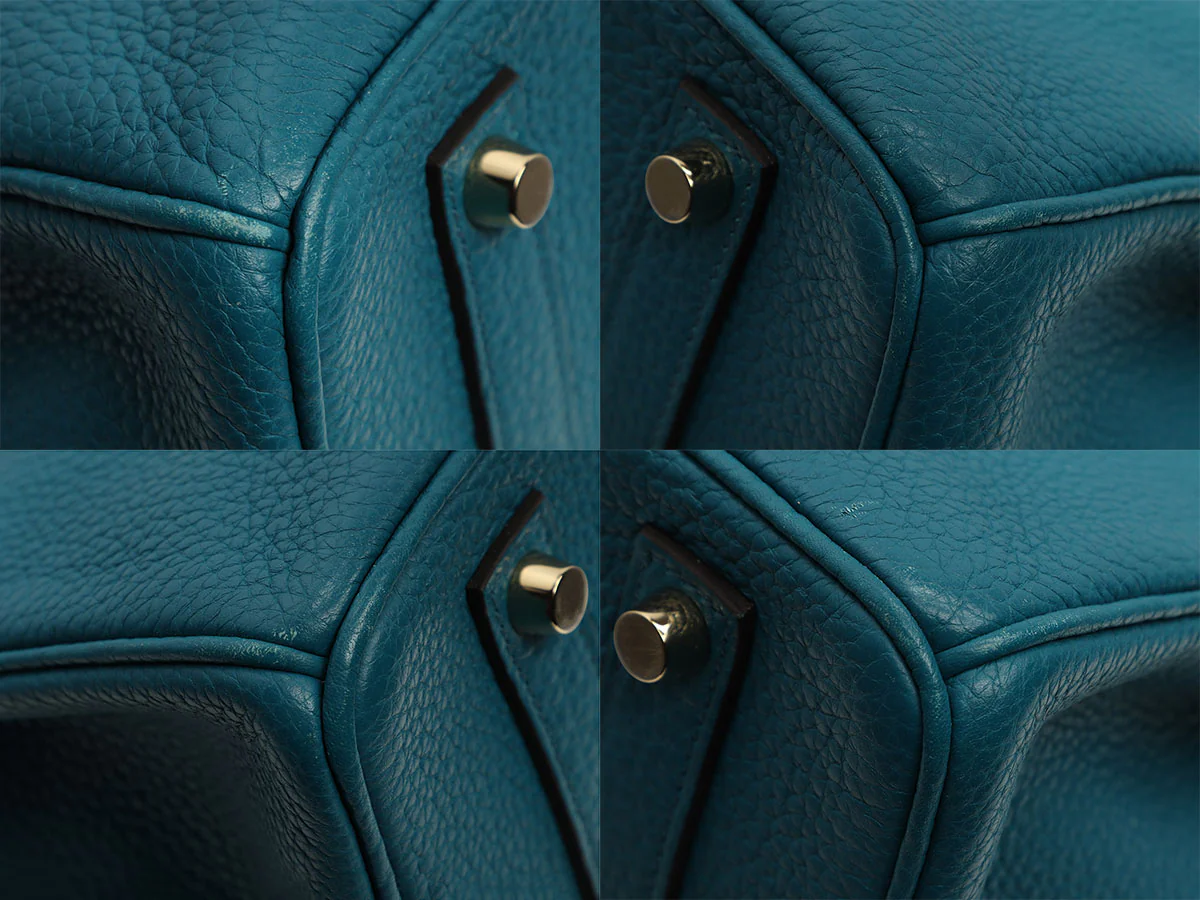 Hermès Bleu Izmir Clémence Birkin 35 - Image 9