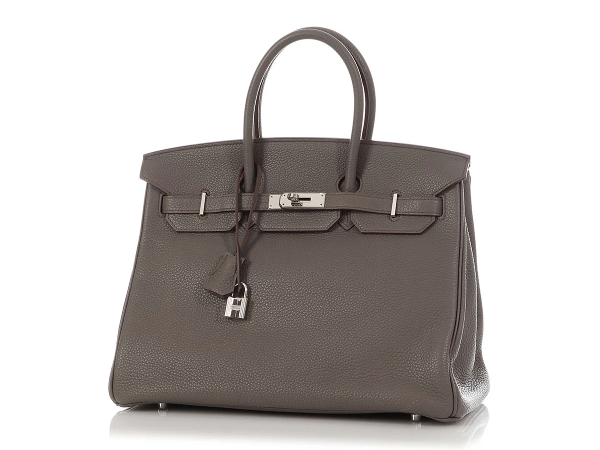 Hermès Etain Togo Birkin 35 - Image 2