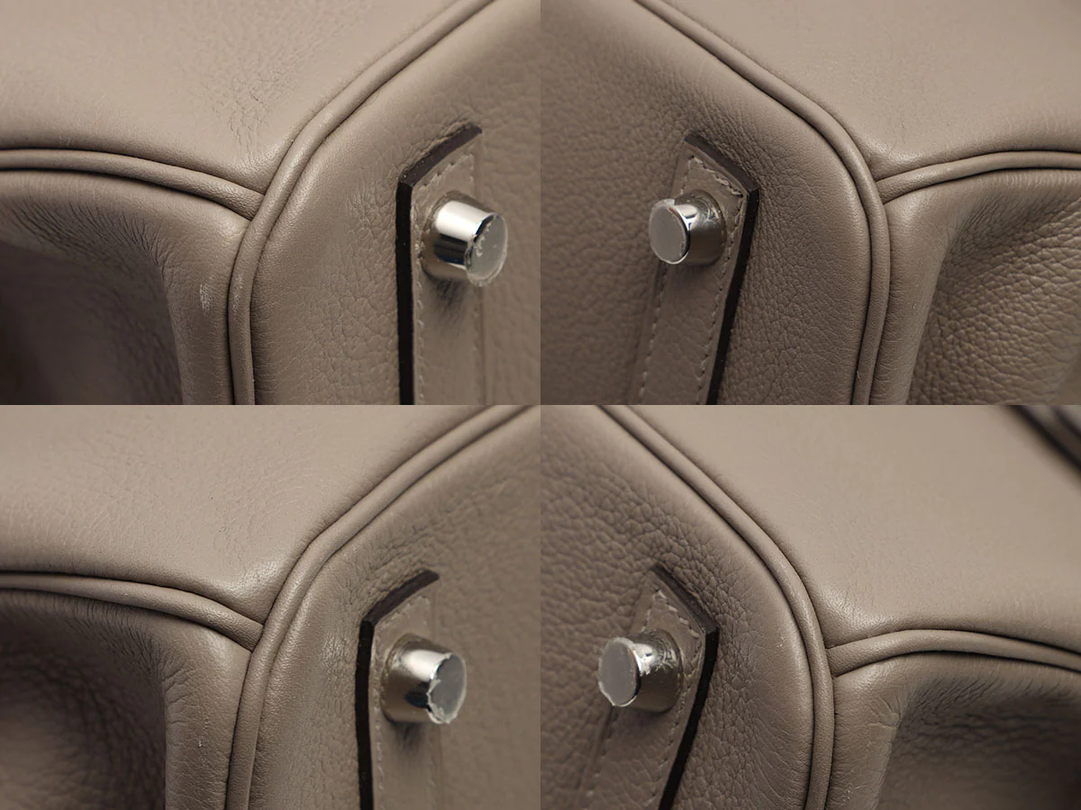 Hermès Gris Asphalte Togo Birkin 30 - Image 9