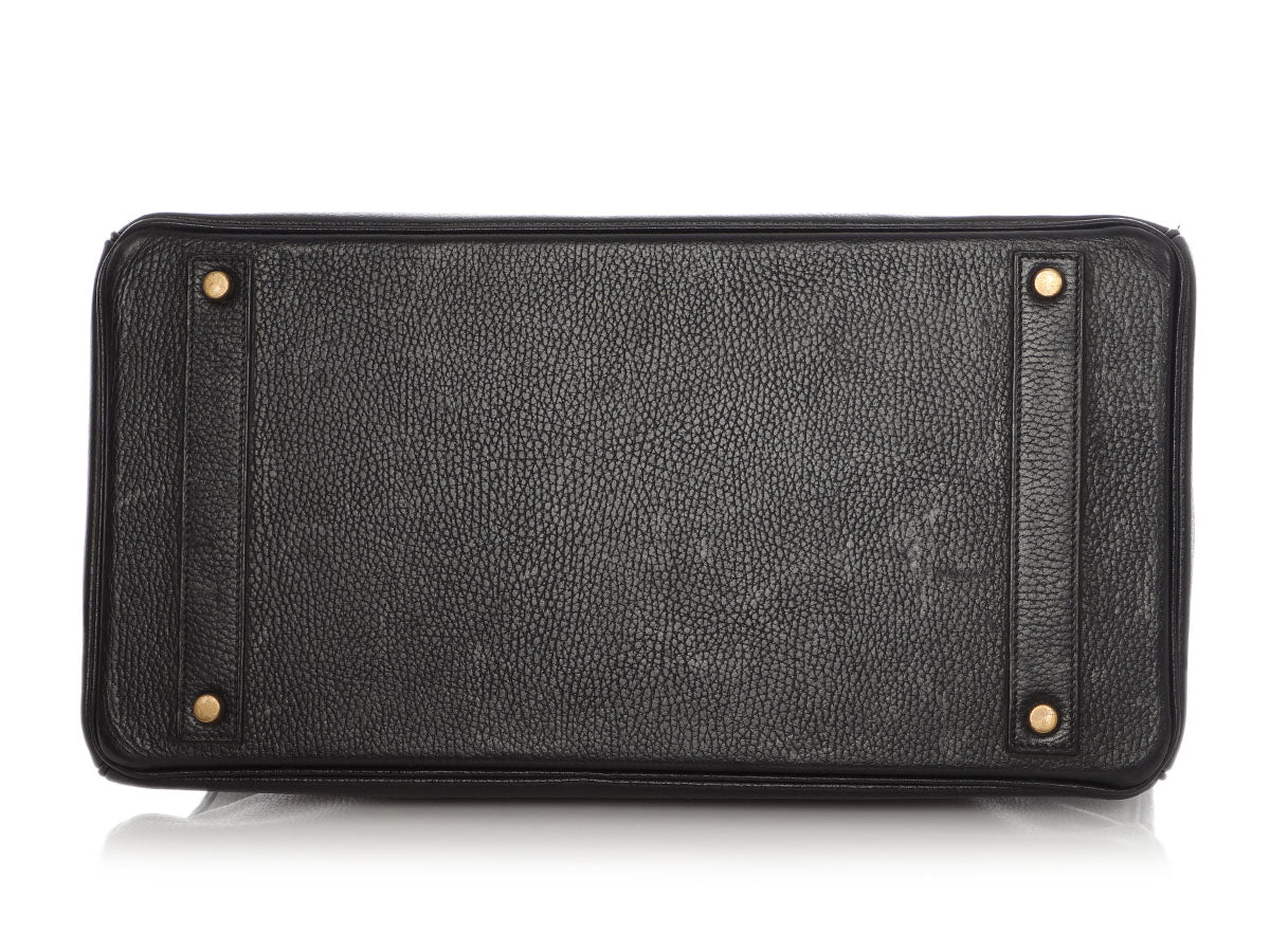 Hermès Vintage Black Ardennes Birkin 40 - Image 6