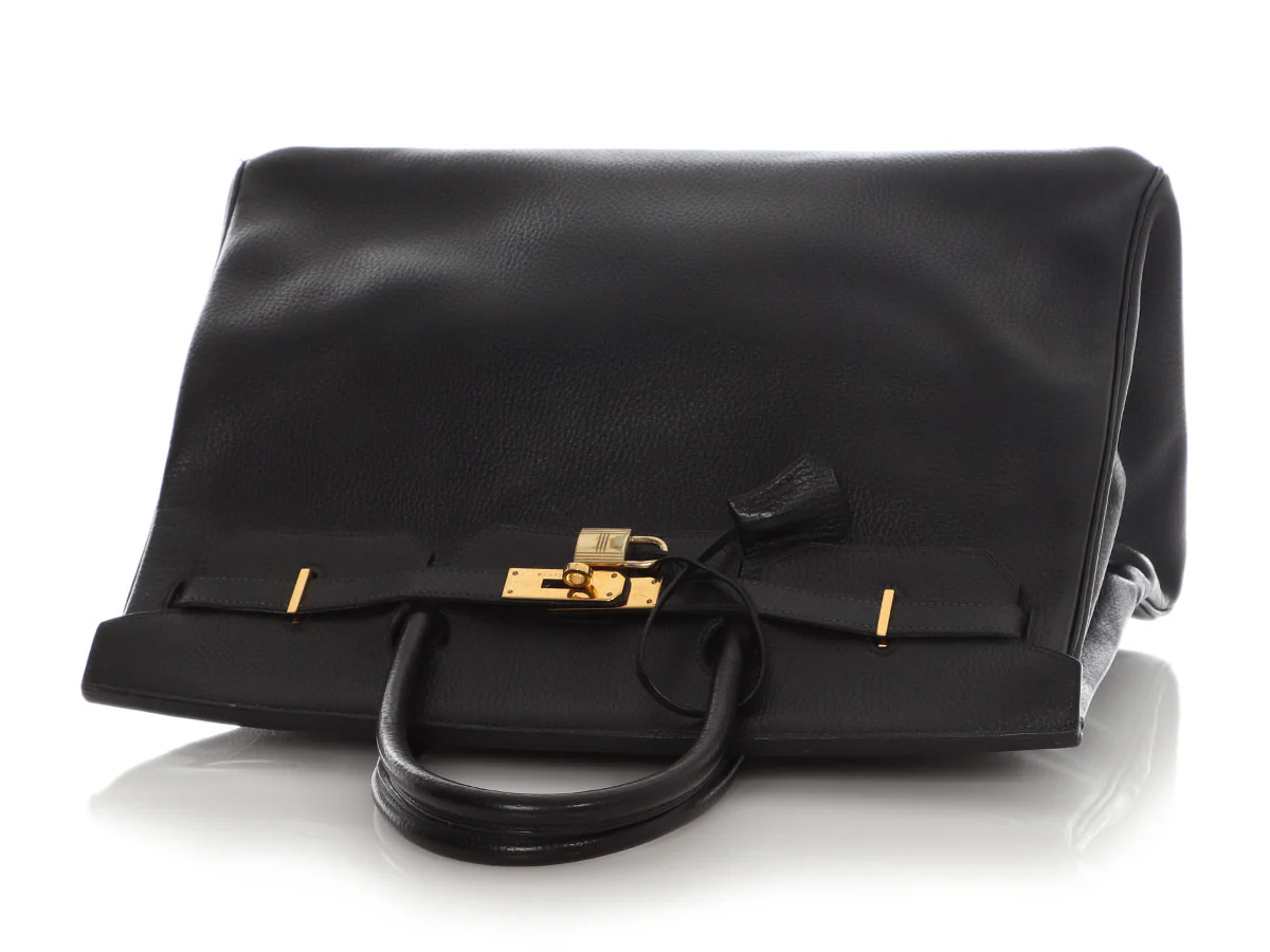 Hermès Vintage Black Ardennes Birkin 40 - Image 7