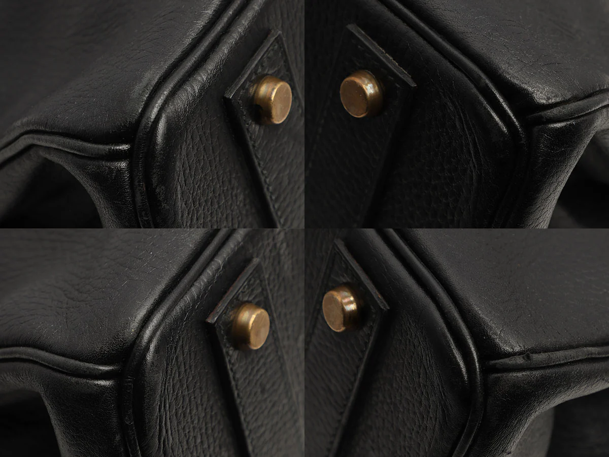 Hermès Vintage Black Ardennes Birkin 40 - Image 9