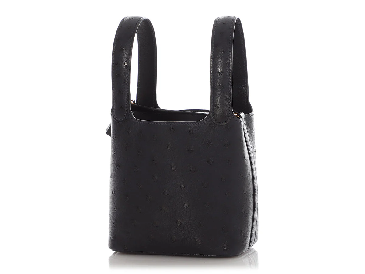 Hermès Caban Ostrich Micro Picotin Lock 14 - Image 2