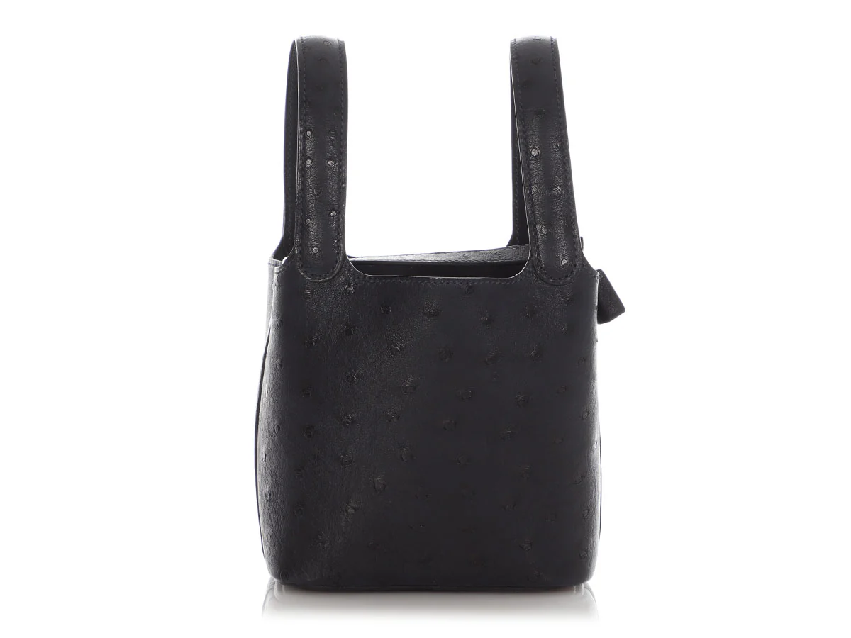 Hermès Caban Ostrich Micro Picotin Lock 14 - Image 4