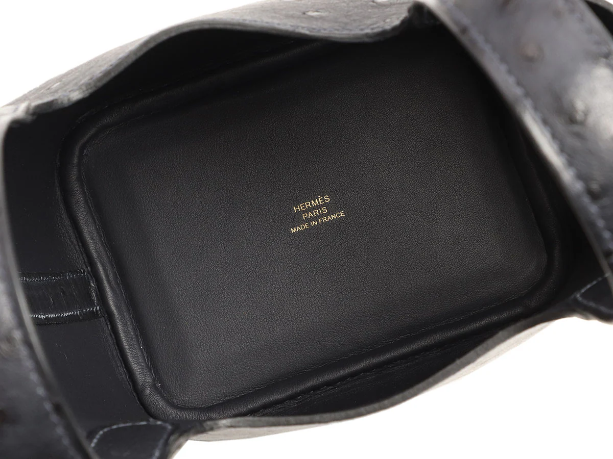 Hermès Caban Ostrich Micro Picotin Lock 14 - Image 8