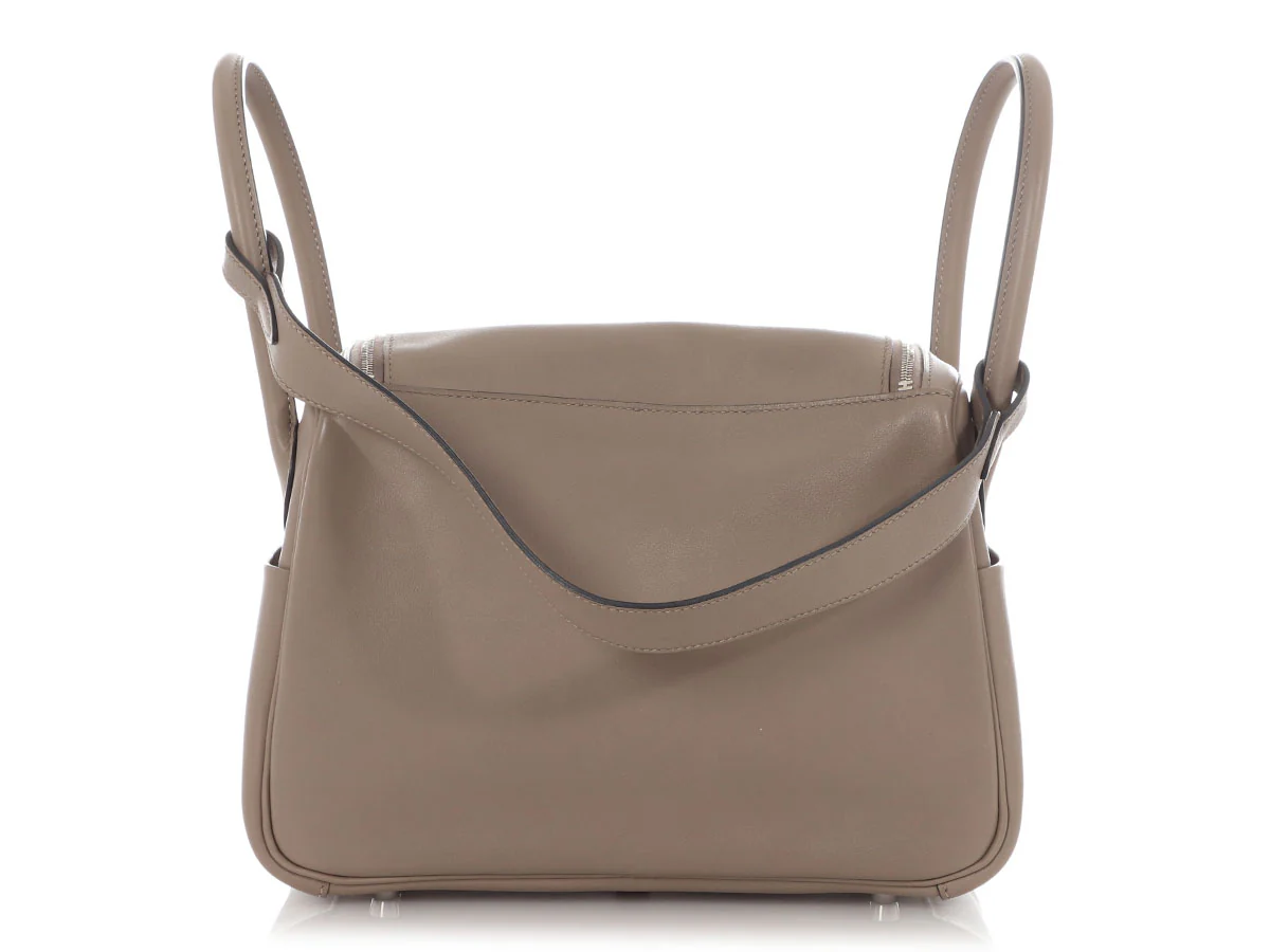 Hermès Gris Asphalte Swift and Bleu Indigo Verso Lindy 26 - Image 4