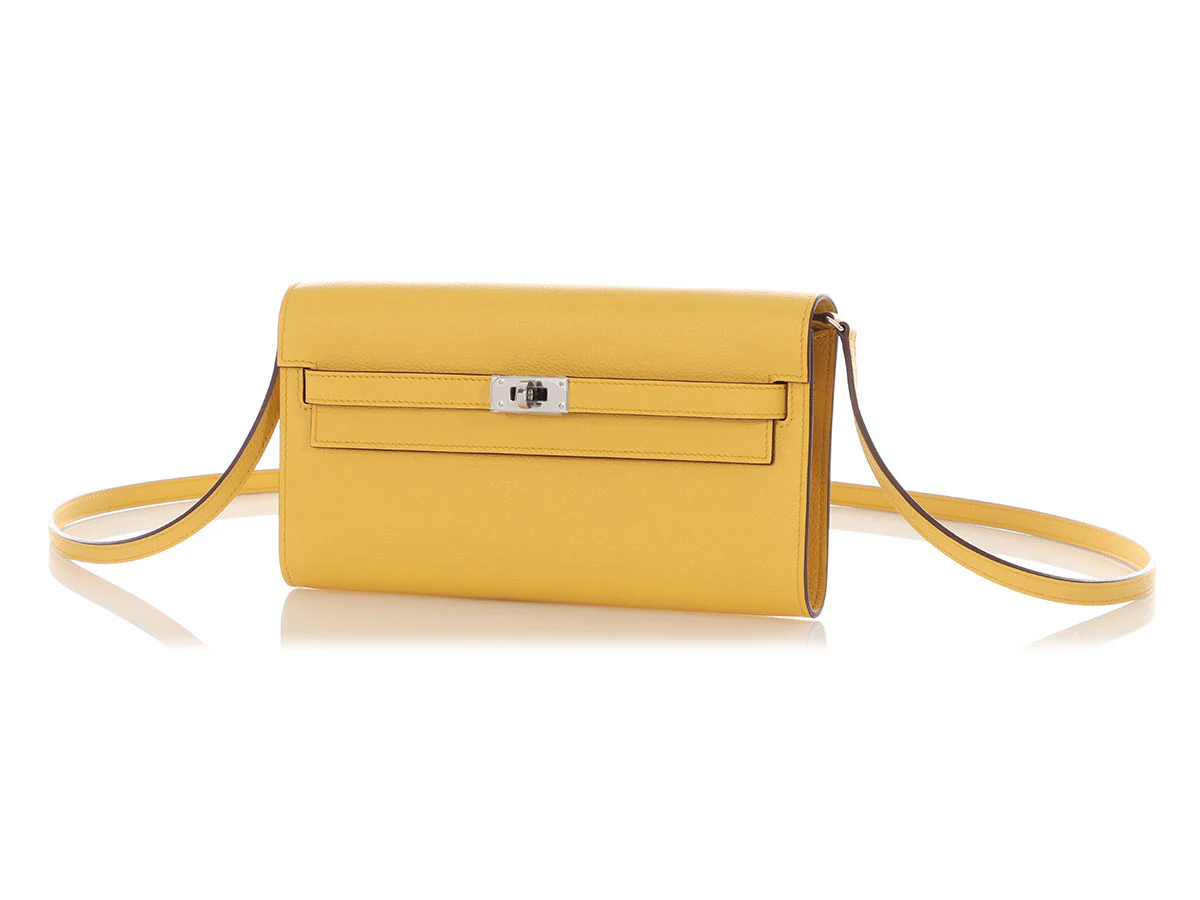 Hermès Sun Evercolor Kelly To Go Wallet - Image 3