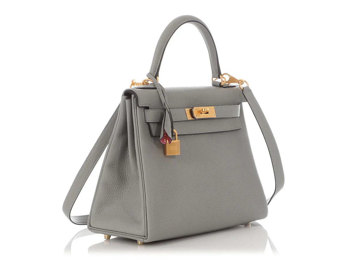 Hermès SO Gris Mouette and Rose Indien Clémence Kelly 28 - Image 6