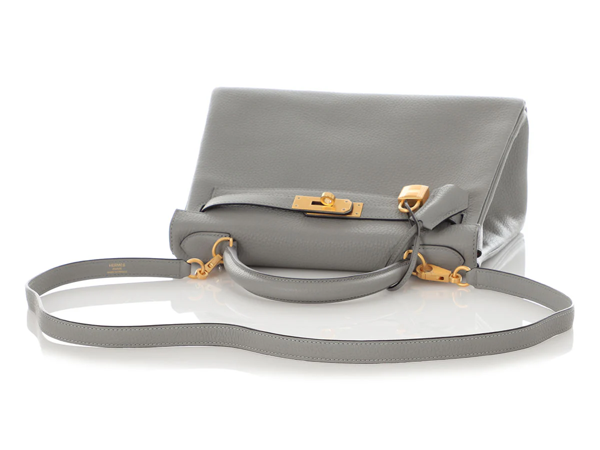 Hermès SO Gris Mouette and Rose Indien Clémence Kelly 28 - Image 8
