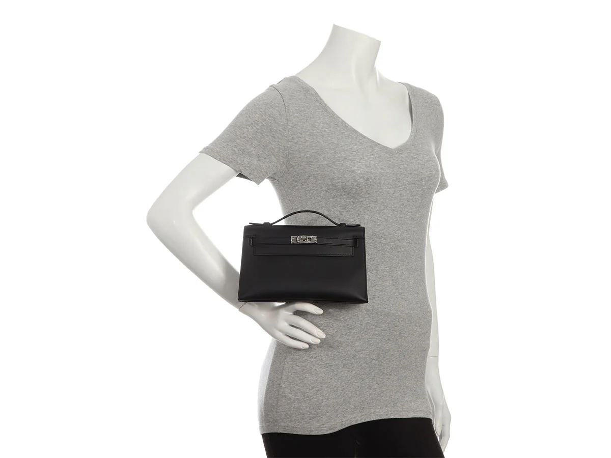 Hermès Black Swift Kelly Pochette - Image 10