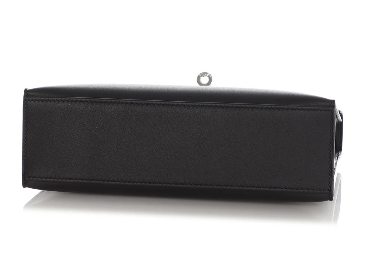 Hermès Black Swift Kelly Pochette - Image 6