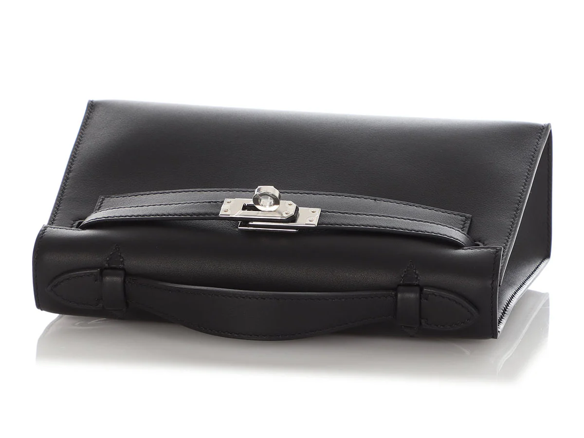 Hermès Black Swift Kelly Pochette - Image 7