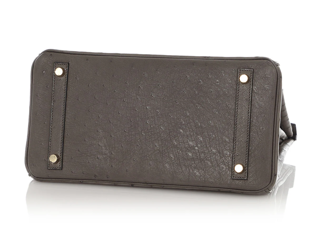 Hermès Graphite Ostrich Birkin 30 - Image 6