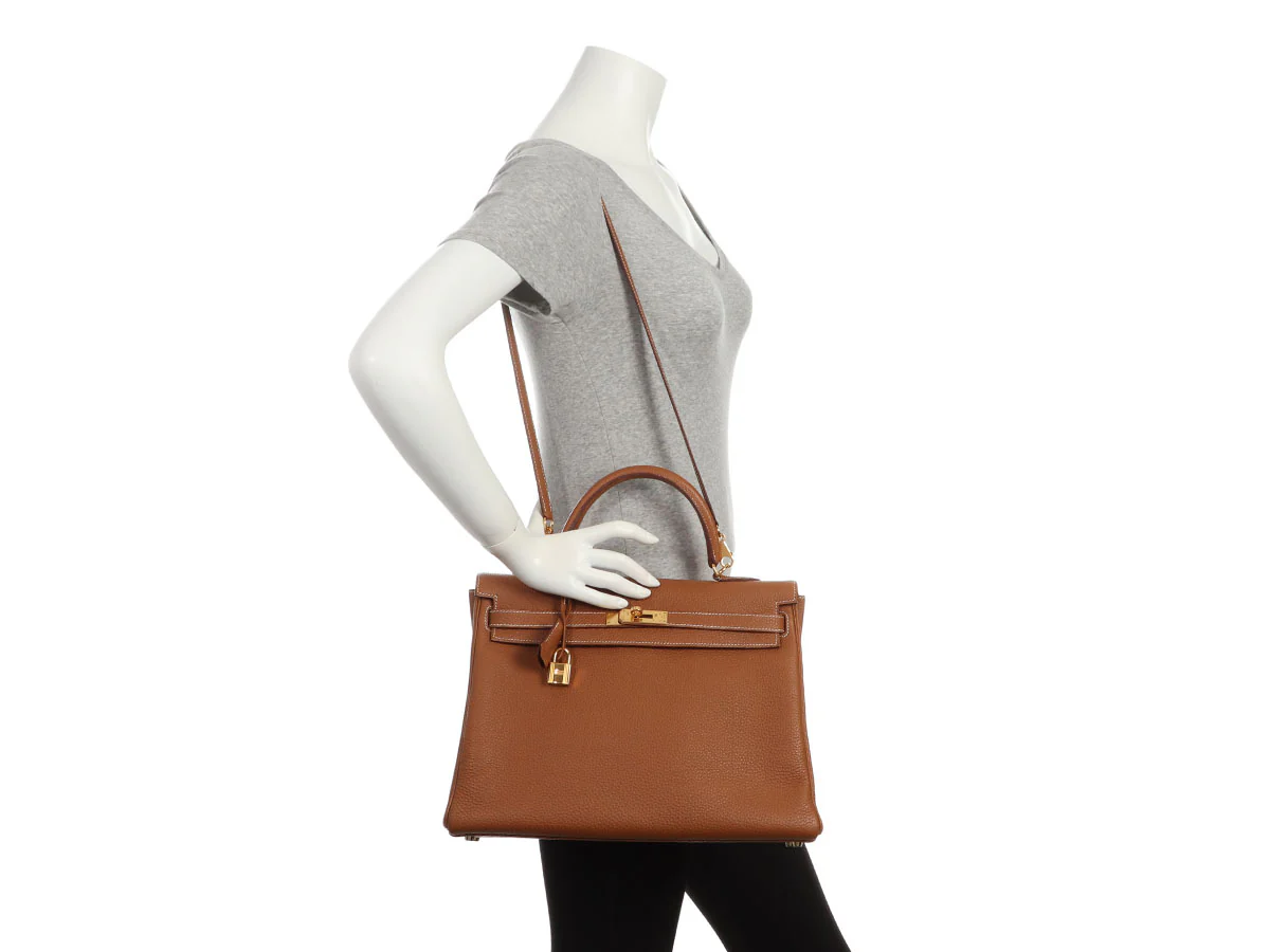 Hermès Gold Togo Kelly 35 - Image 11