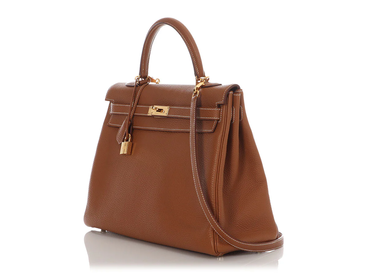 Hermès Gold Togo Kelly 35 - Image 3