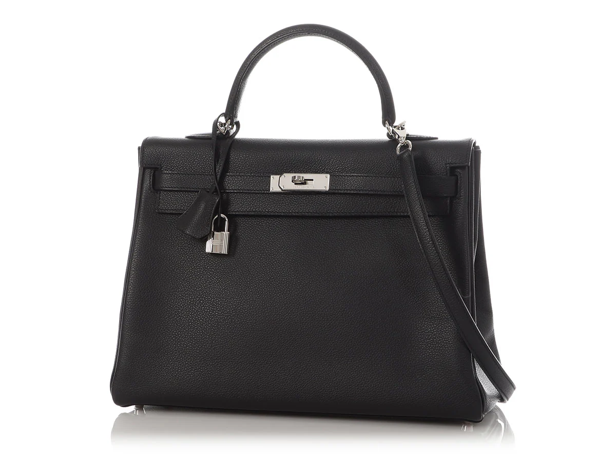 Hermès Black Togo Kelly 35 - Image 2