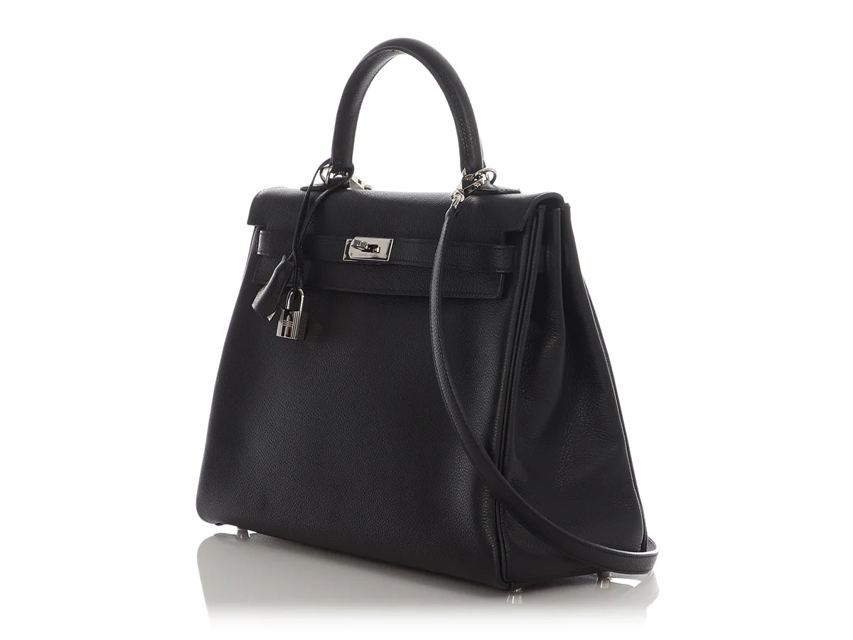 Hermès Black Togo Kelly 35 - Image 3