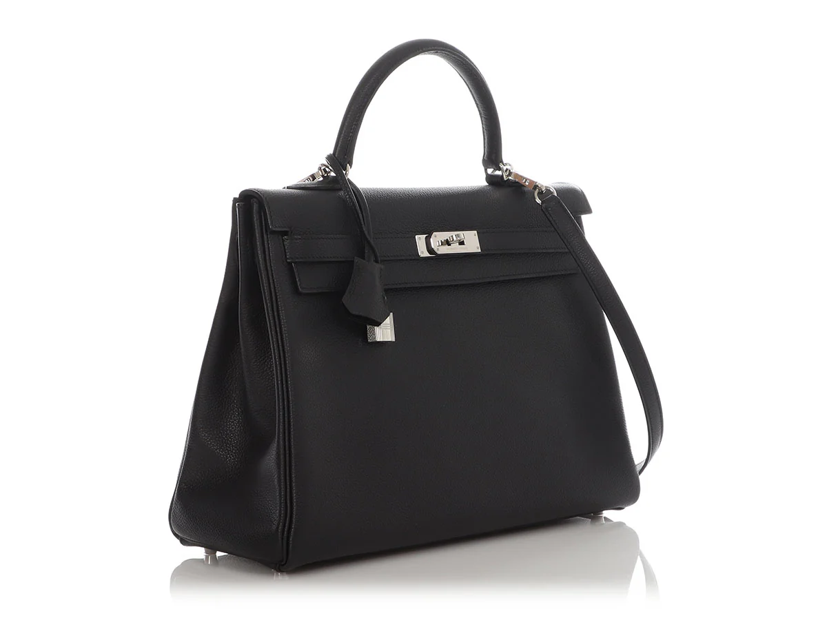 Hermès Black Togo Kelly 35 - Image 5