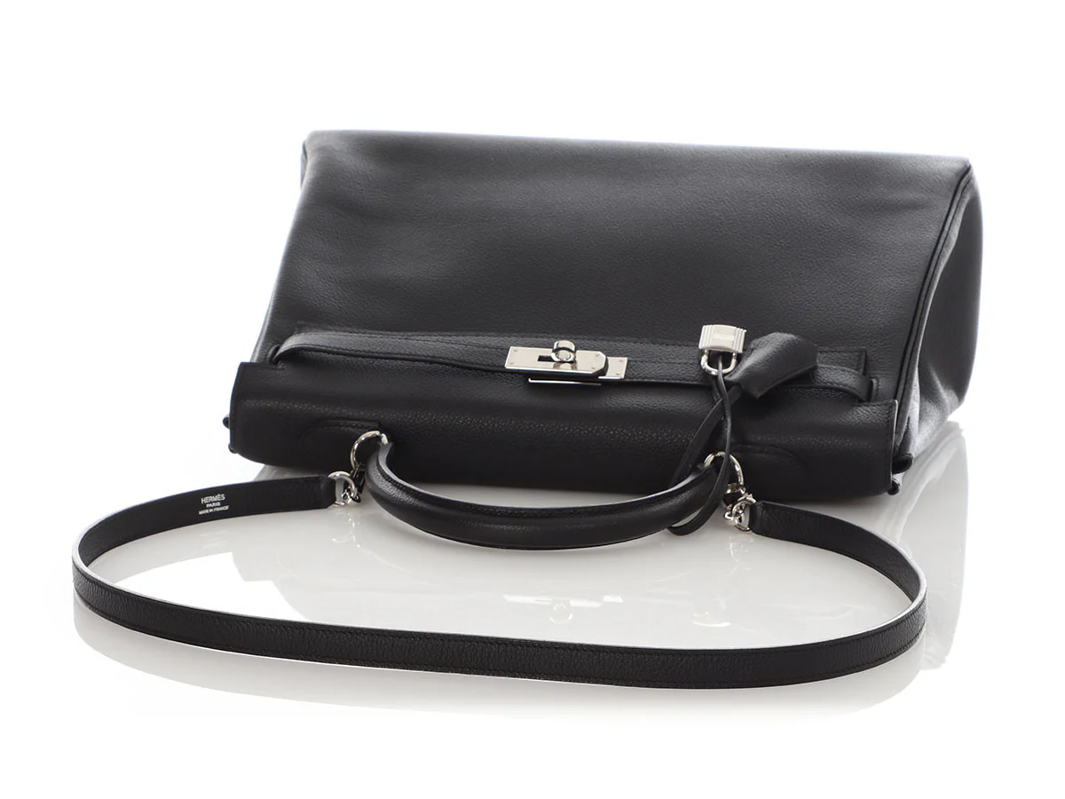 Hermès Black Togo Kelly 35 - Image 7