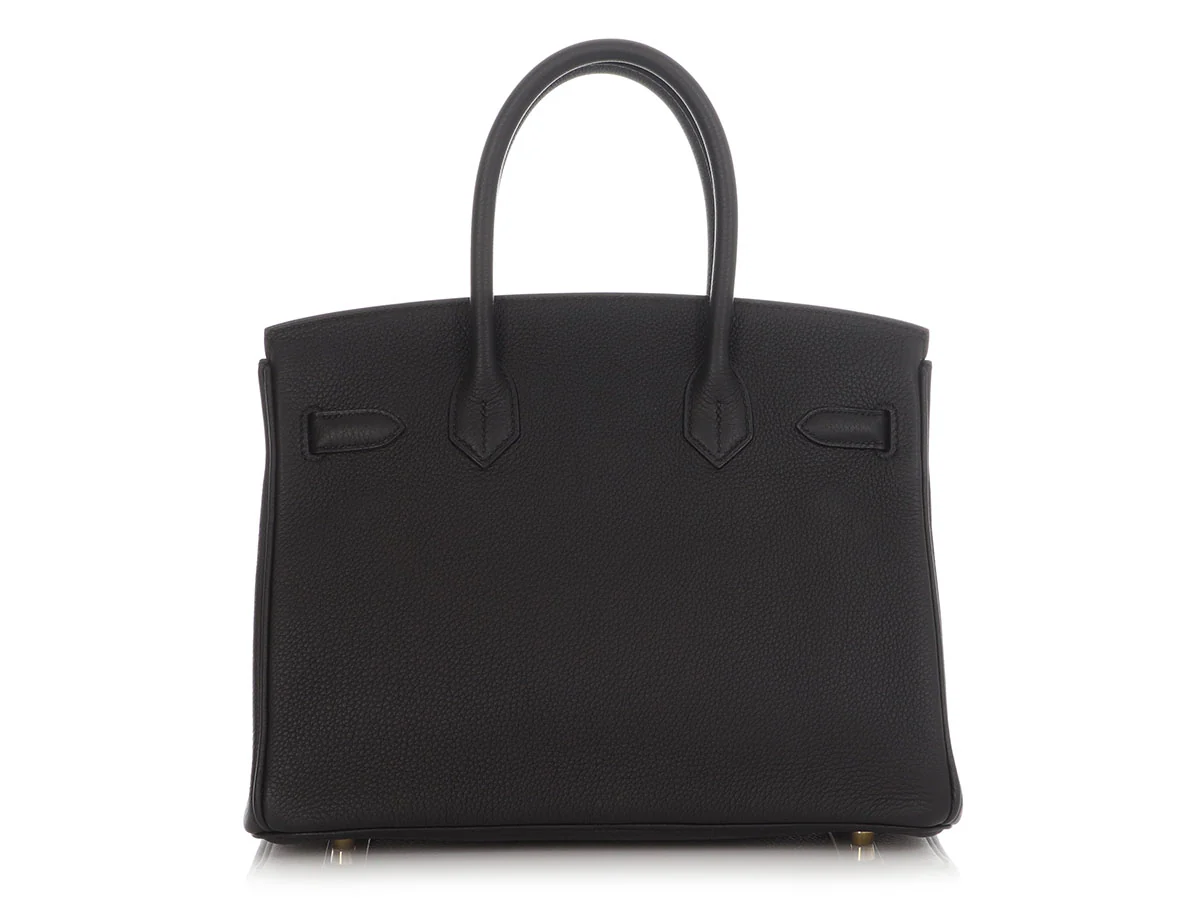 Hermès Black Togo Birkin 30 - Image 4