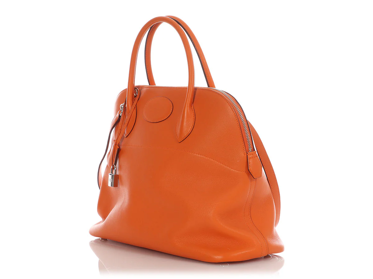 Hermès Orange Swift Bolide 35 - Image 3