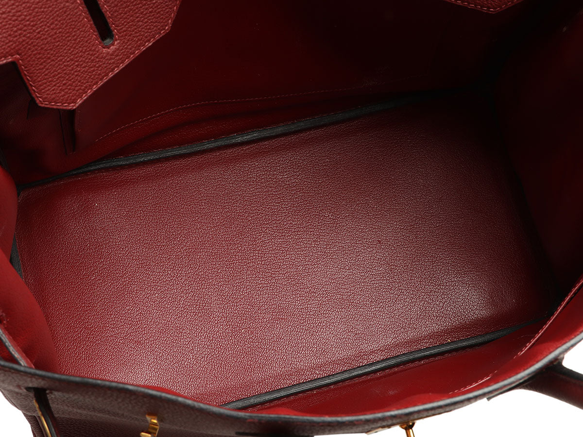 Hermès Rouge Togo Birkin 35 - Image 10