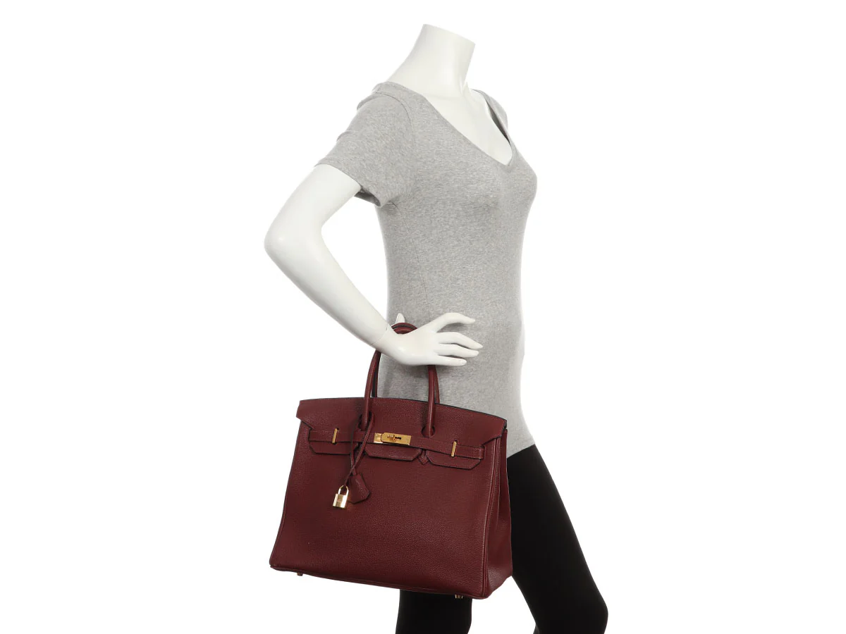 Hermès Rouge Togo Birkin 35 - Image 11