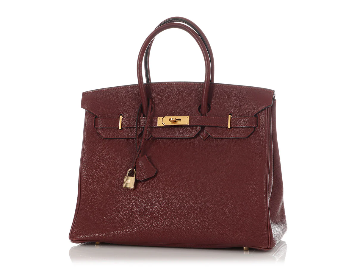 Hermès Rouge Togo Birkin 35 - Image 2