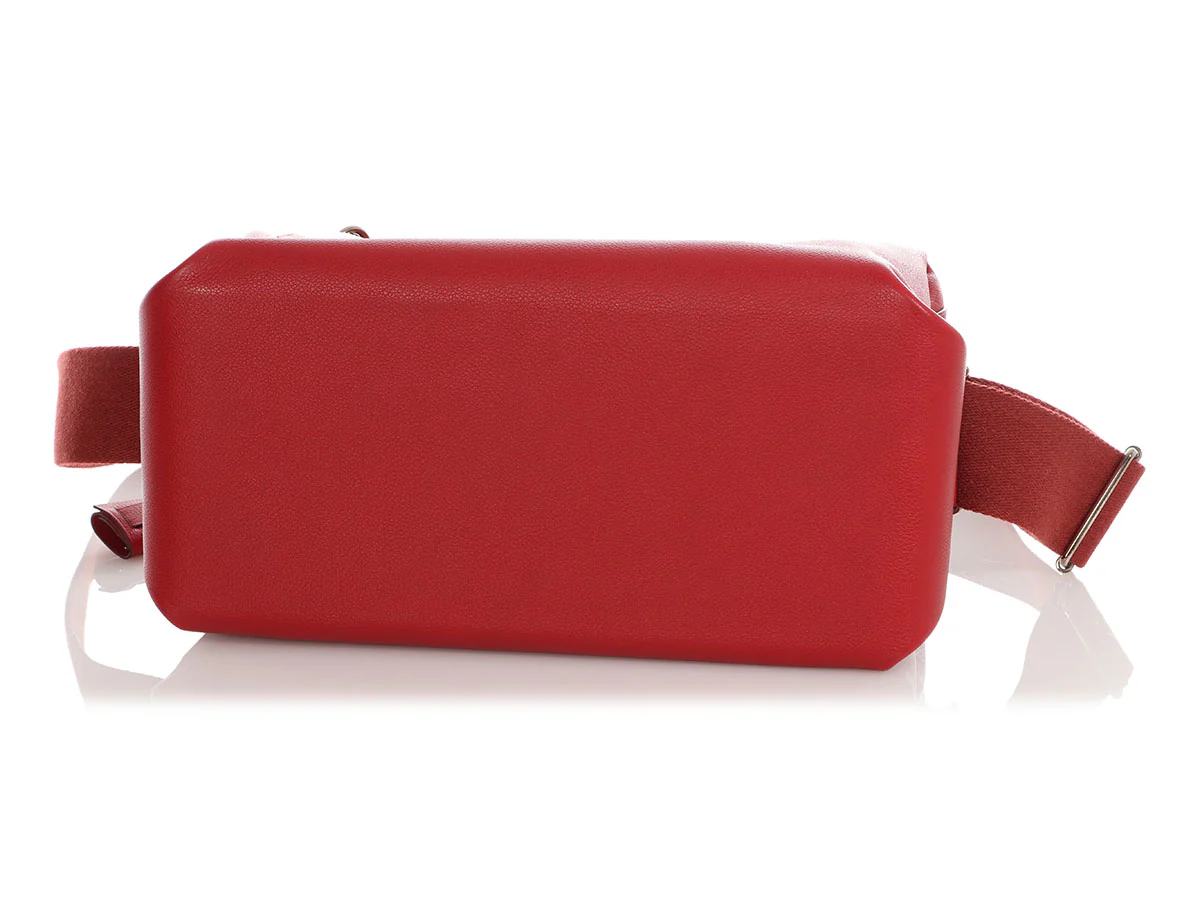 Hermès Rouge Casaque Evercolor Emile Bag - Image 6