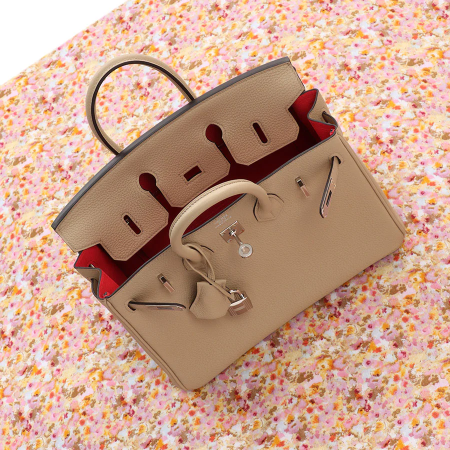 Hermès Trench and Bougainvillea Togo Verso Birkin 25 - Image 2