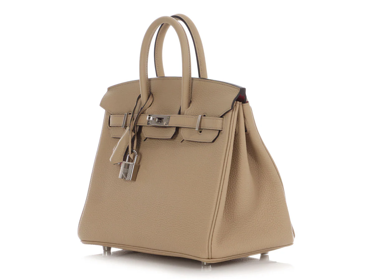 Hermès Trench and Bougainvillea Togo Verso Birkin 25 - Image 4