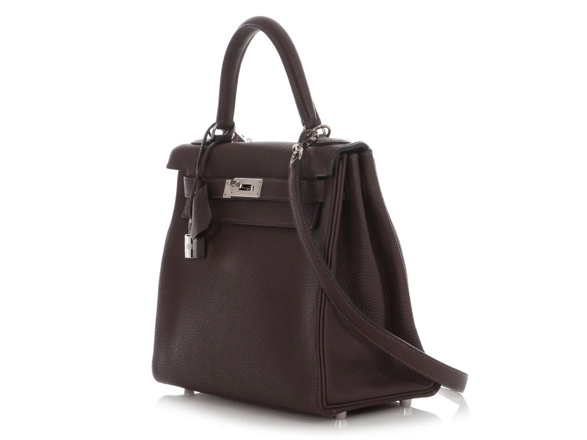 Hermès Ebène Togo Kelly 28 - Image 3