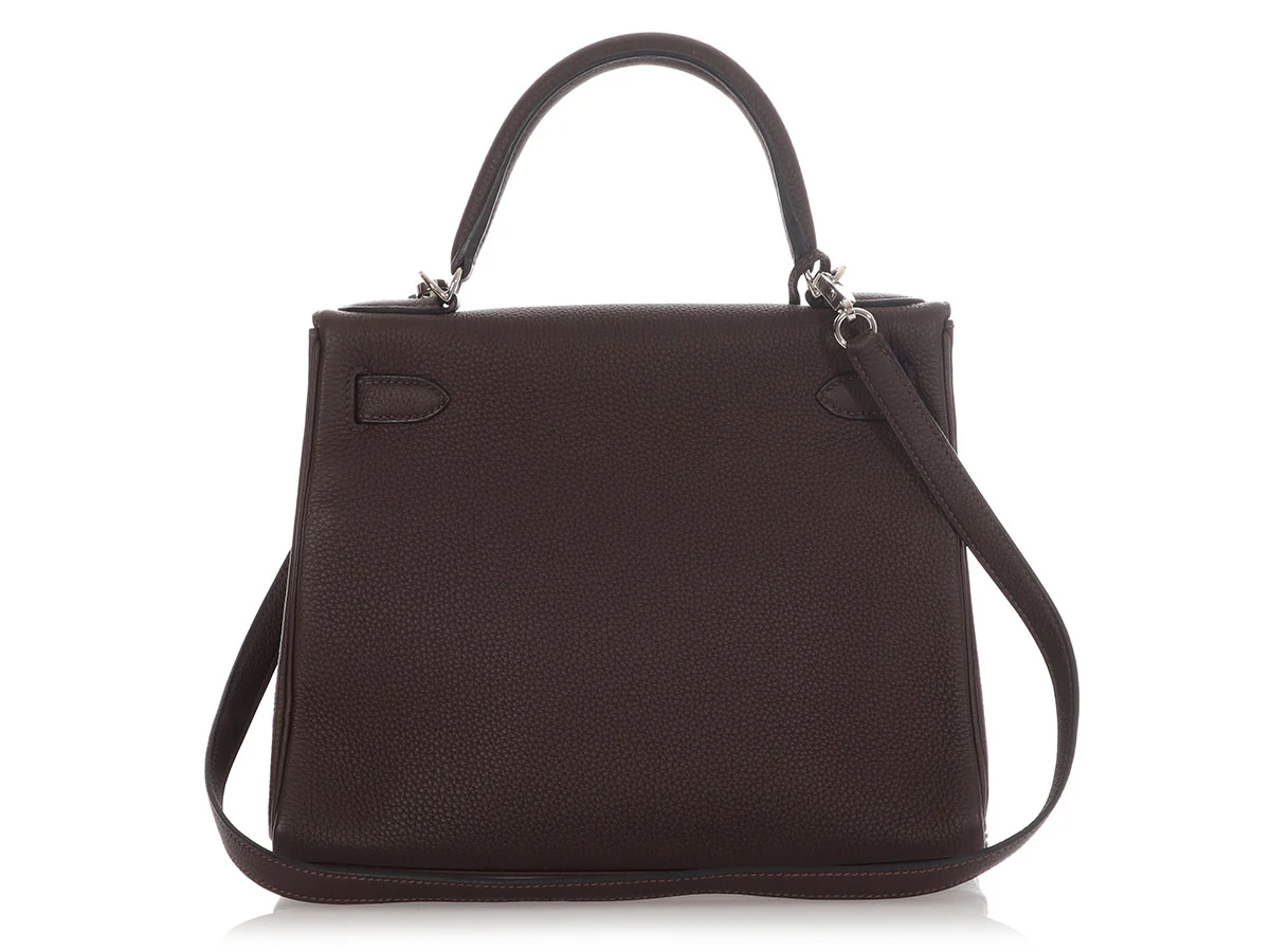 Hermès Ebène Togo Kelly 28 - Image 4
