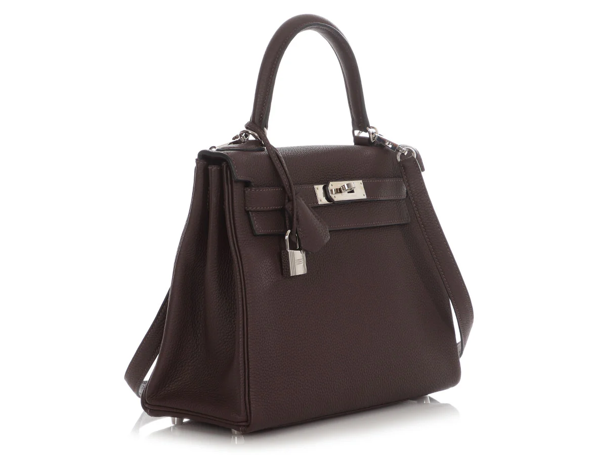 Hermès Ebène Togo Kelly 28 - Image 5