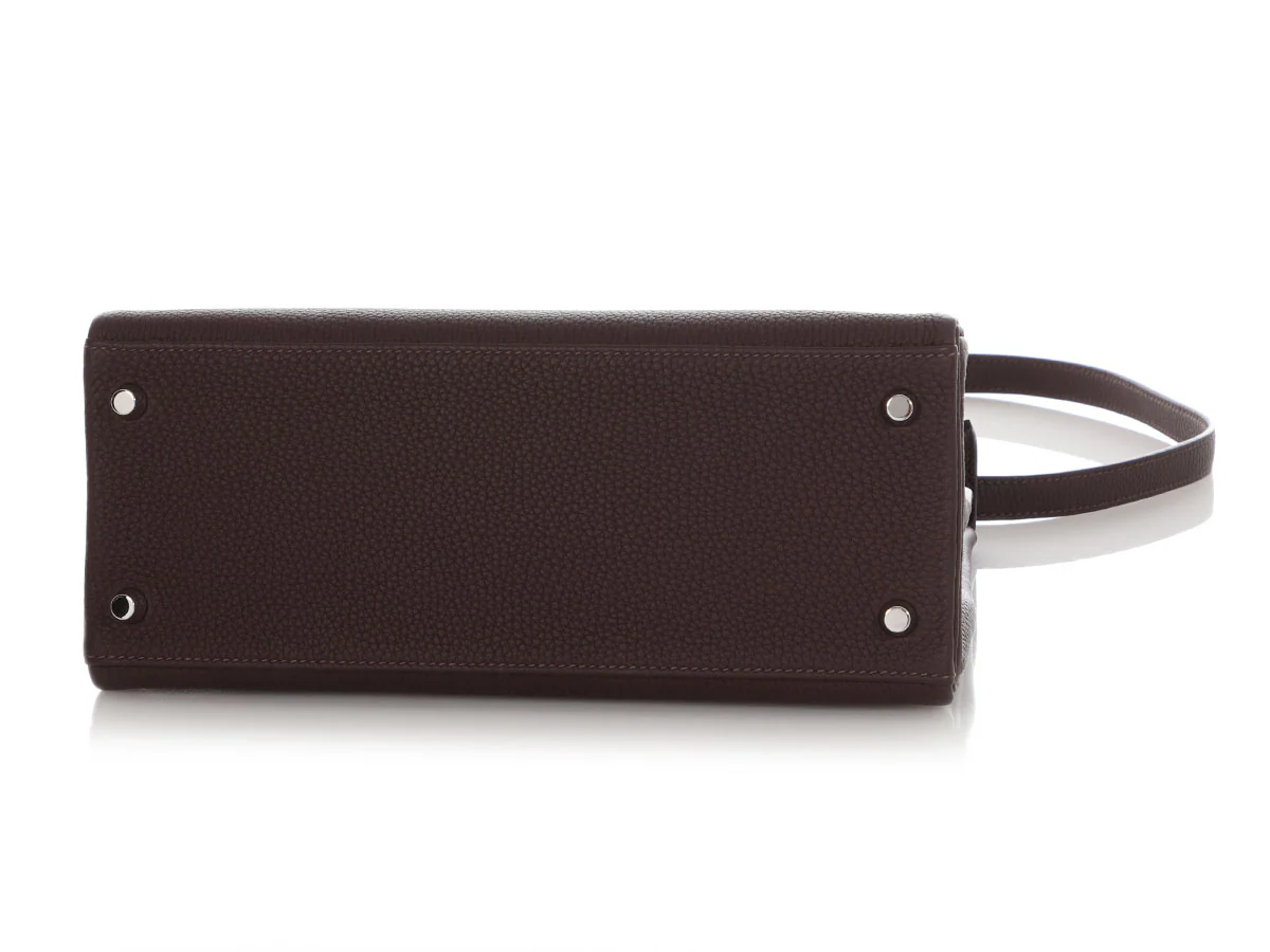 Hermès Ebène Togo Kelly 28 - Image 6