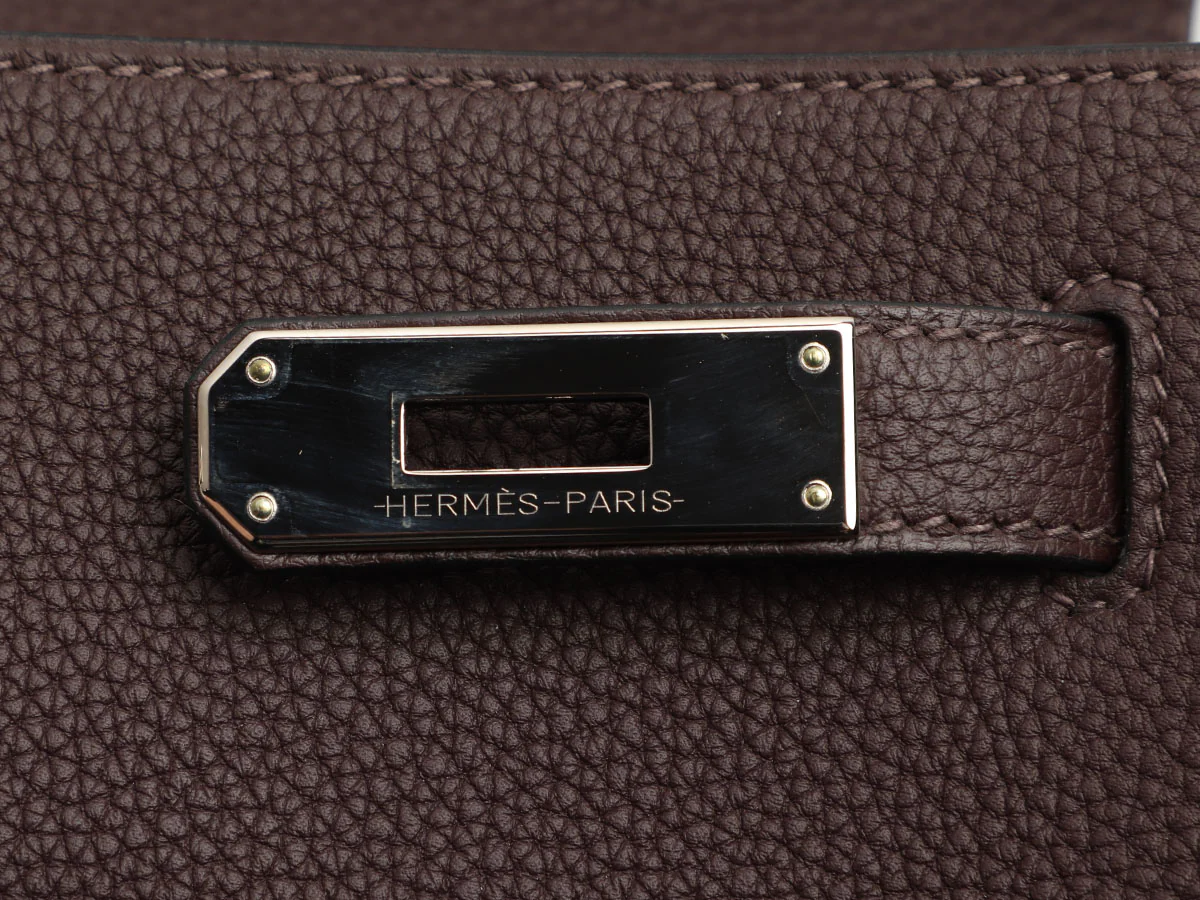 Hermès Ebène Togo Kelly 28 - Image 9