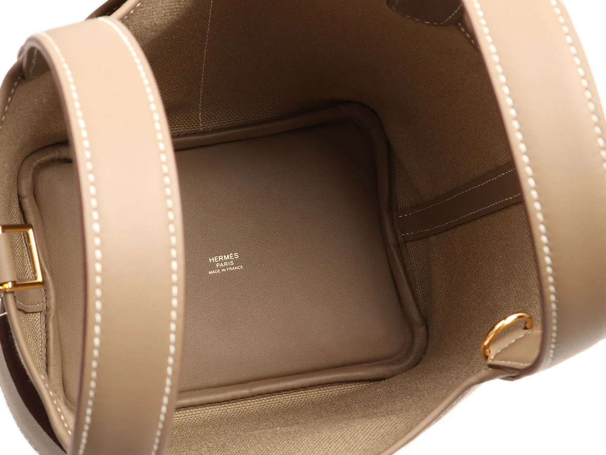 Hermès Khaki Toile Goeland Swift Cargo Picotin Lock 18 - Image 8