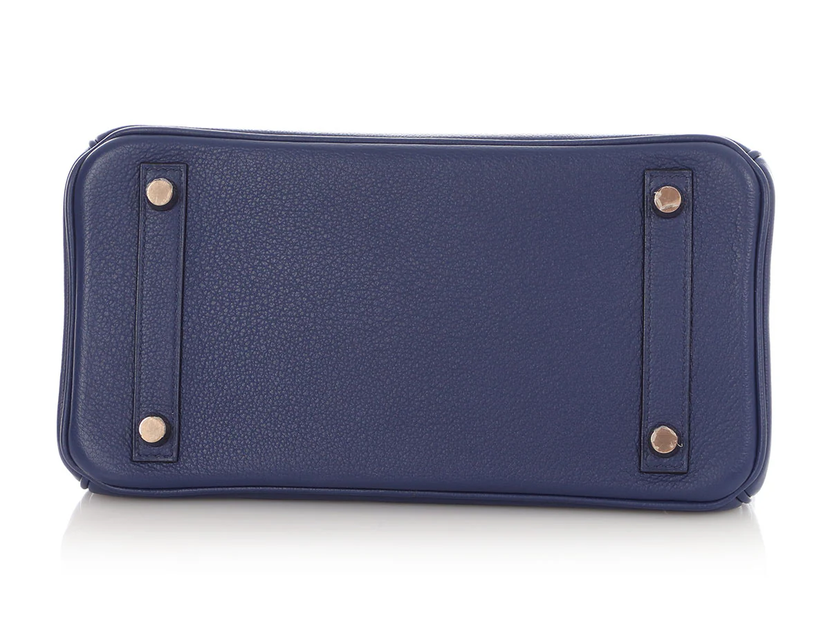 Hermès Bleu Saphir and Bleu Marine Birkin Touch 25 - Image 7
