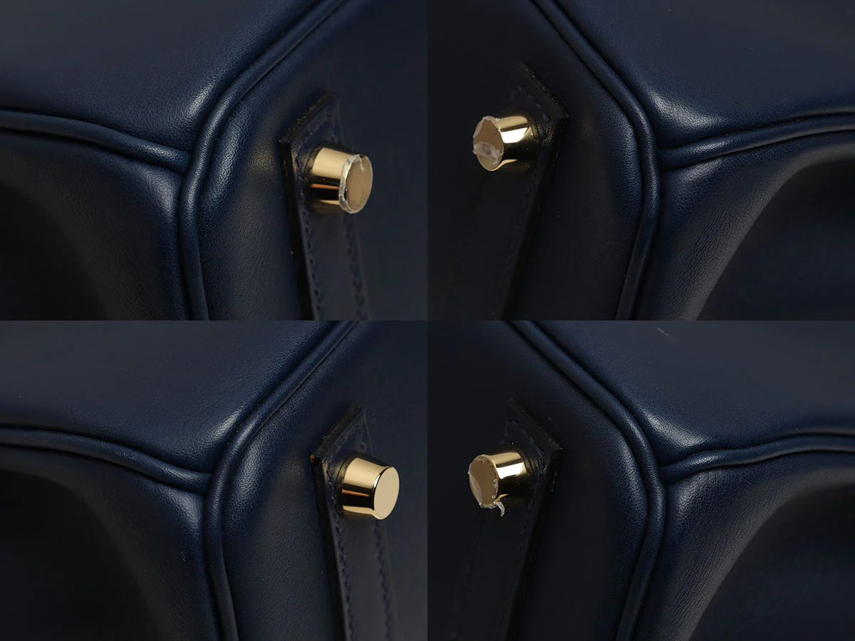 Hermès Dark Blue Swift Birkin 25 - Image 10