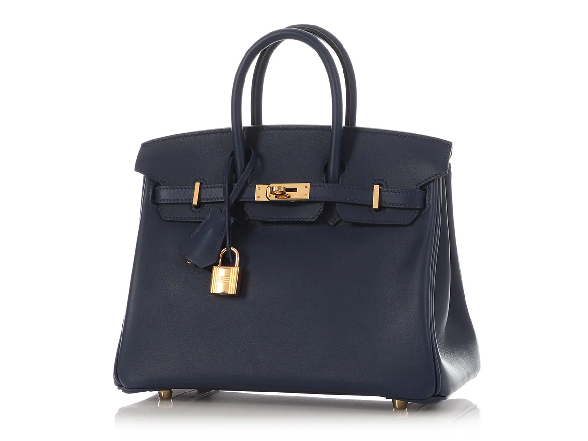 Hermès Dark Blue Swift Birkin 25 - Image 2