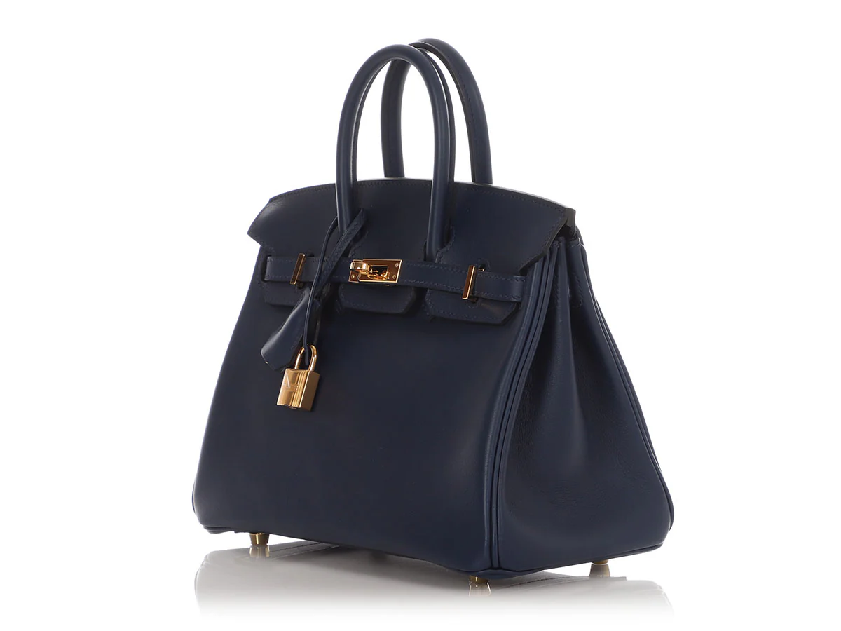 Hermès Dark Blue Swift Birkin 25 - Image 3
