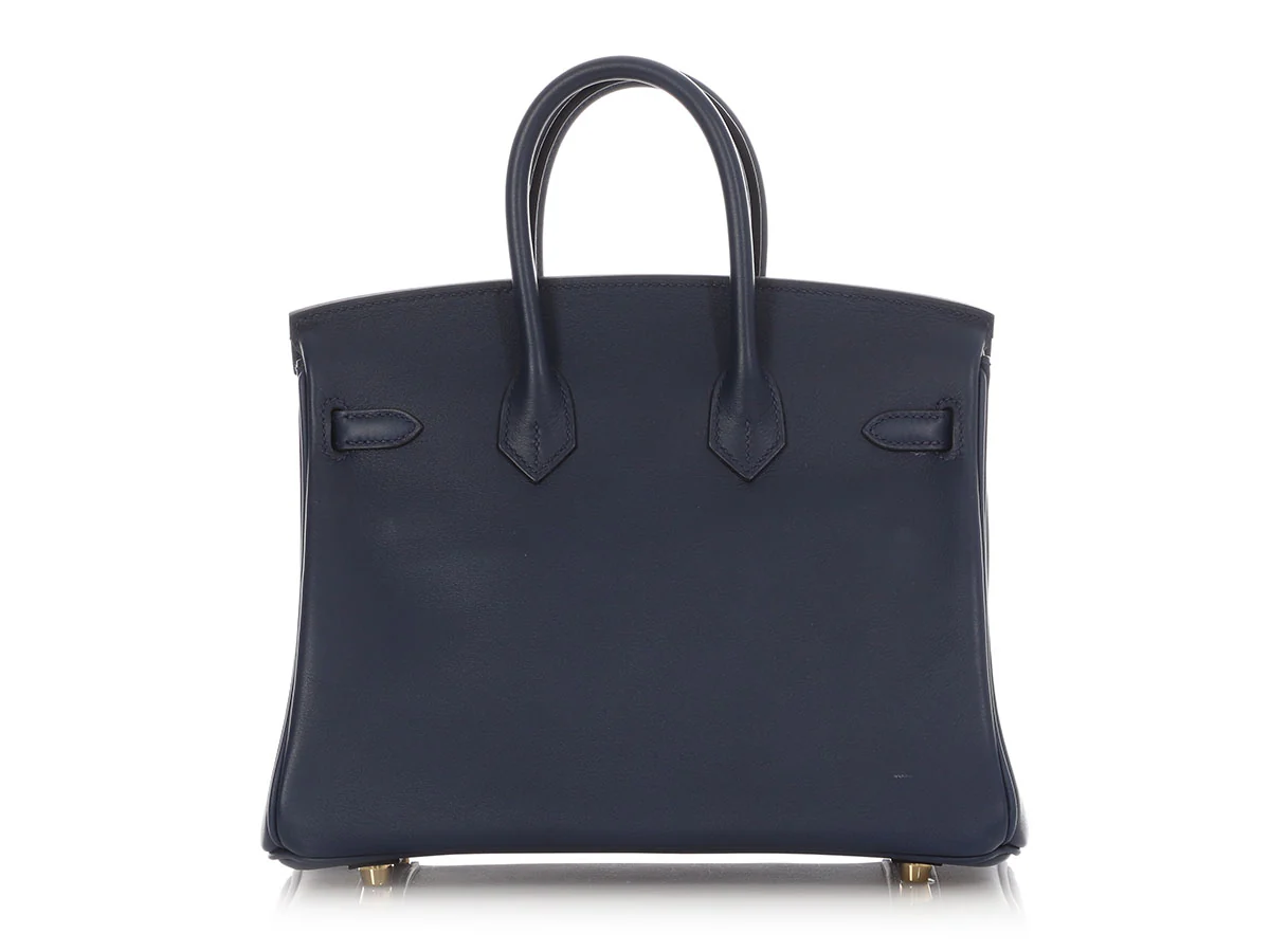 Hermès Dark Blue Swift Birkin 25 - Image 4