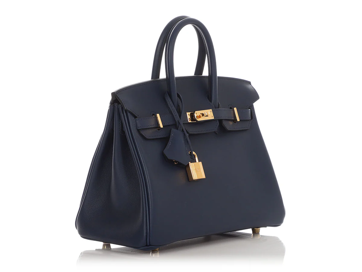 Hermès Dark Blue Swift Birkin 25 - Image 5