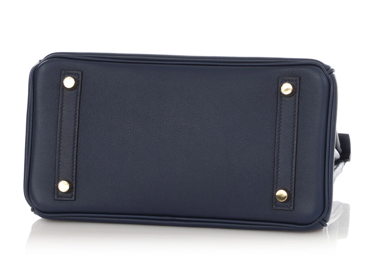 Hermès Dark Blue Swift Birkin 25 - Image 6