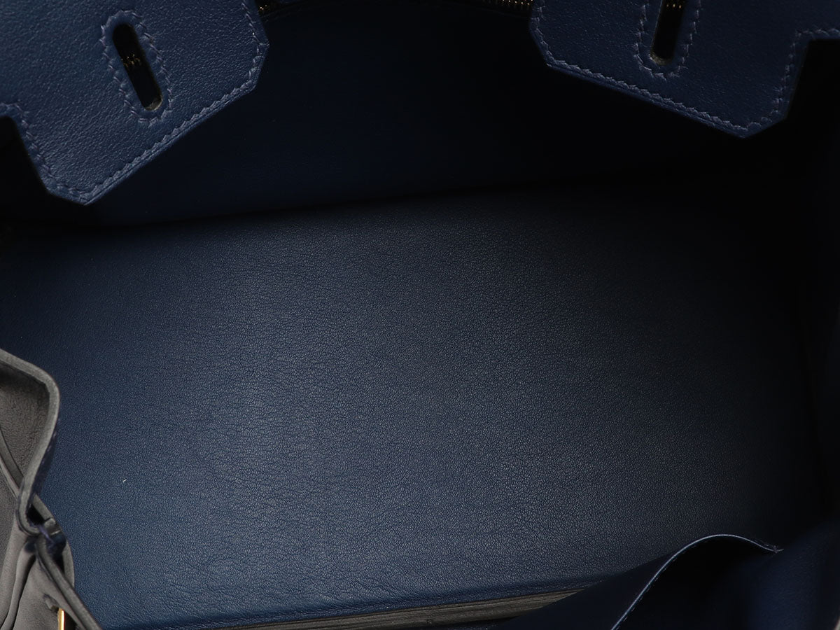 Hermès Dark Blue Swift Birkin 25 - Image 8