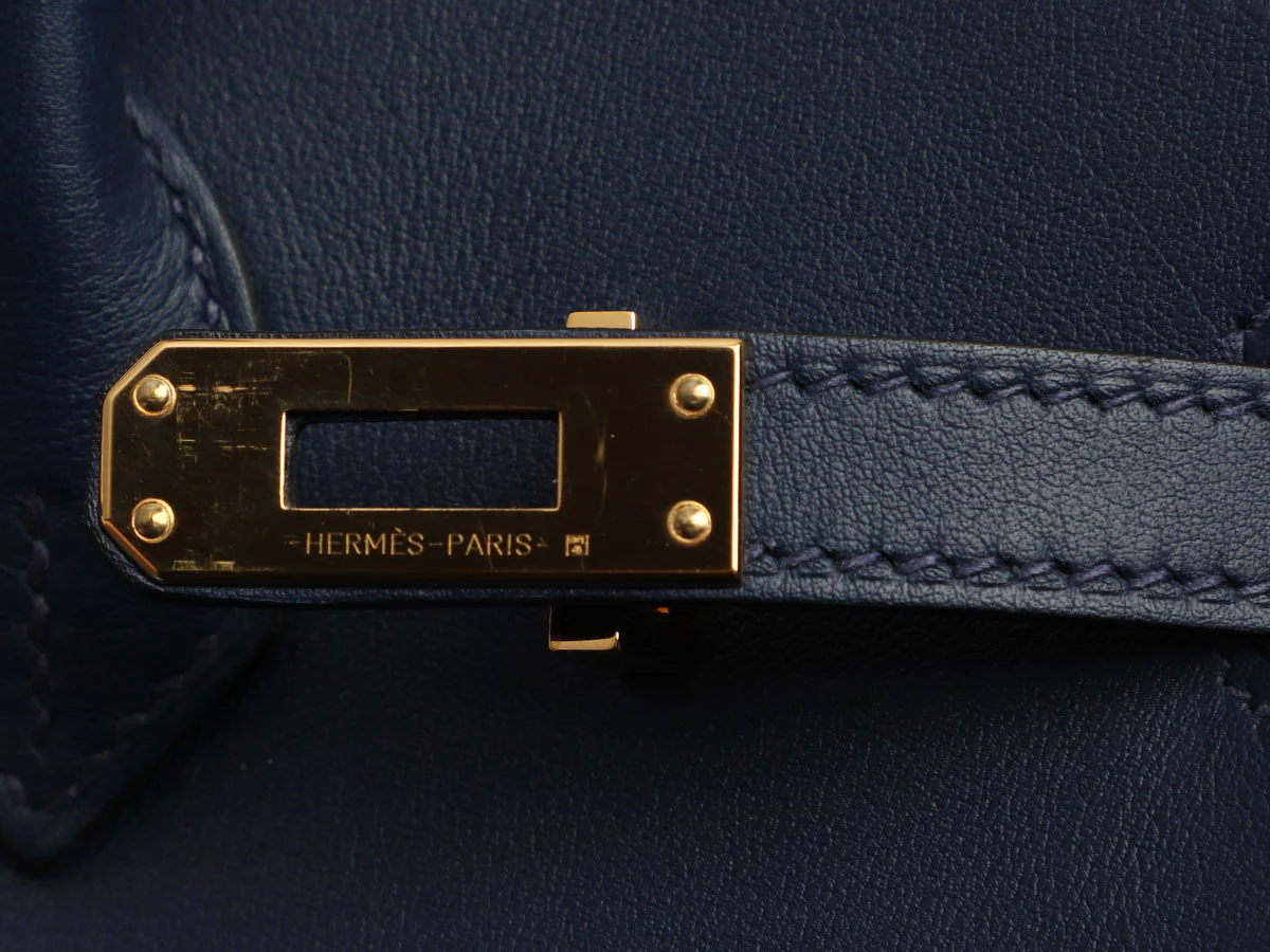 Hermès Dark Blue Swift Birkin 25 - Image 9