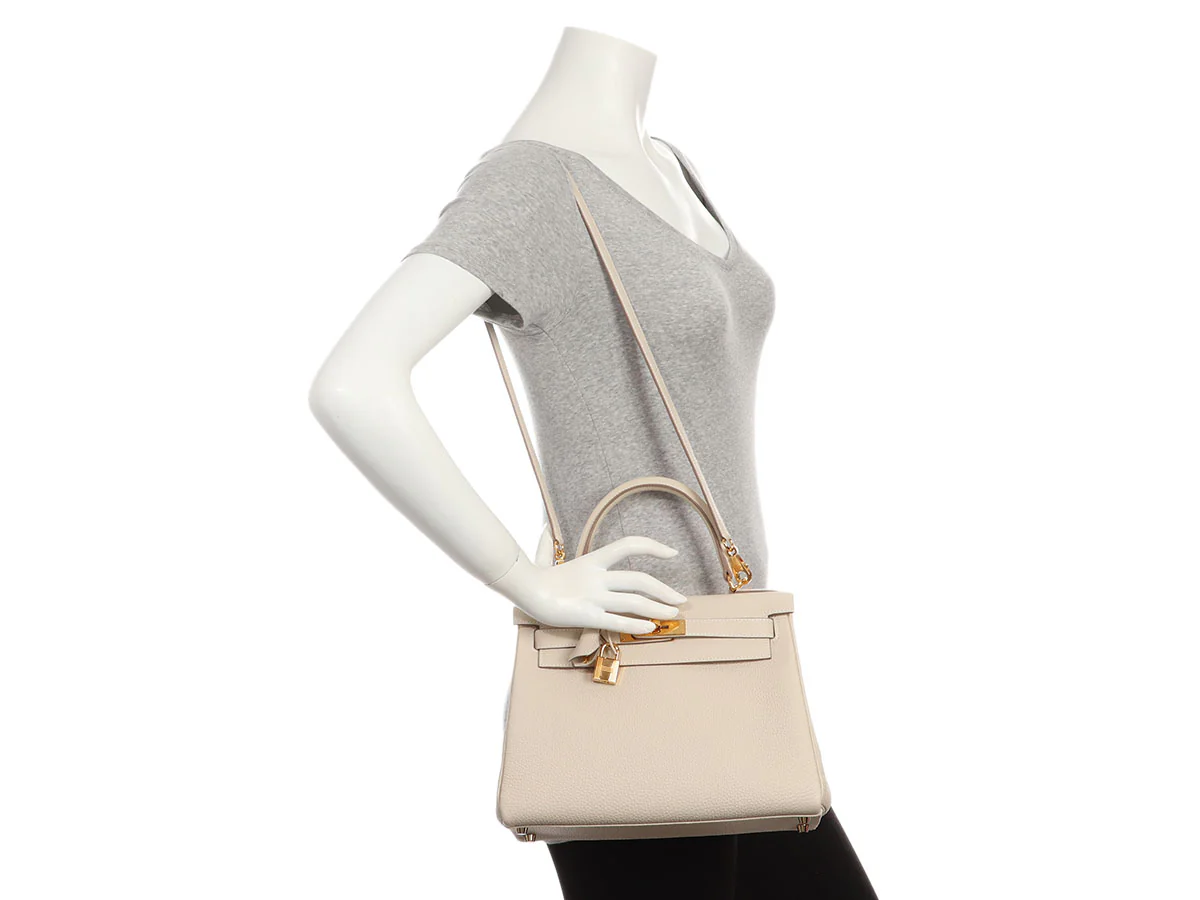 Hermès Craie Togo Kelly 28 - Image 11