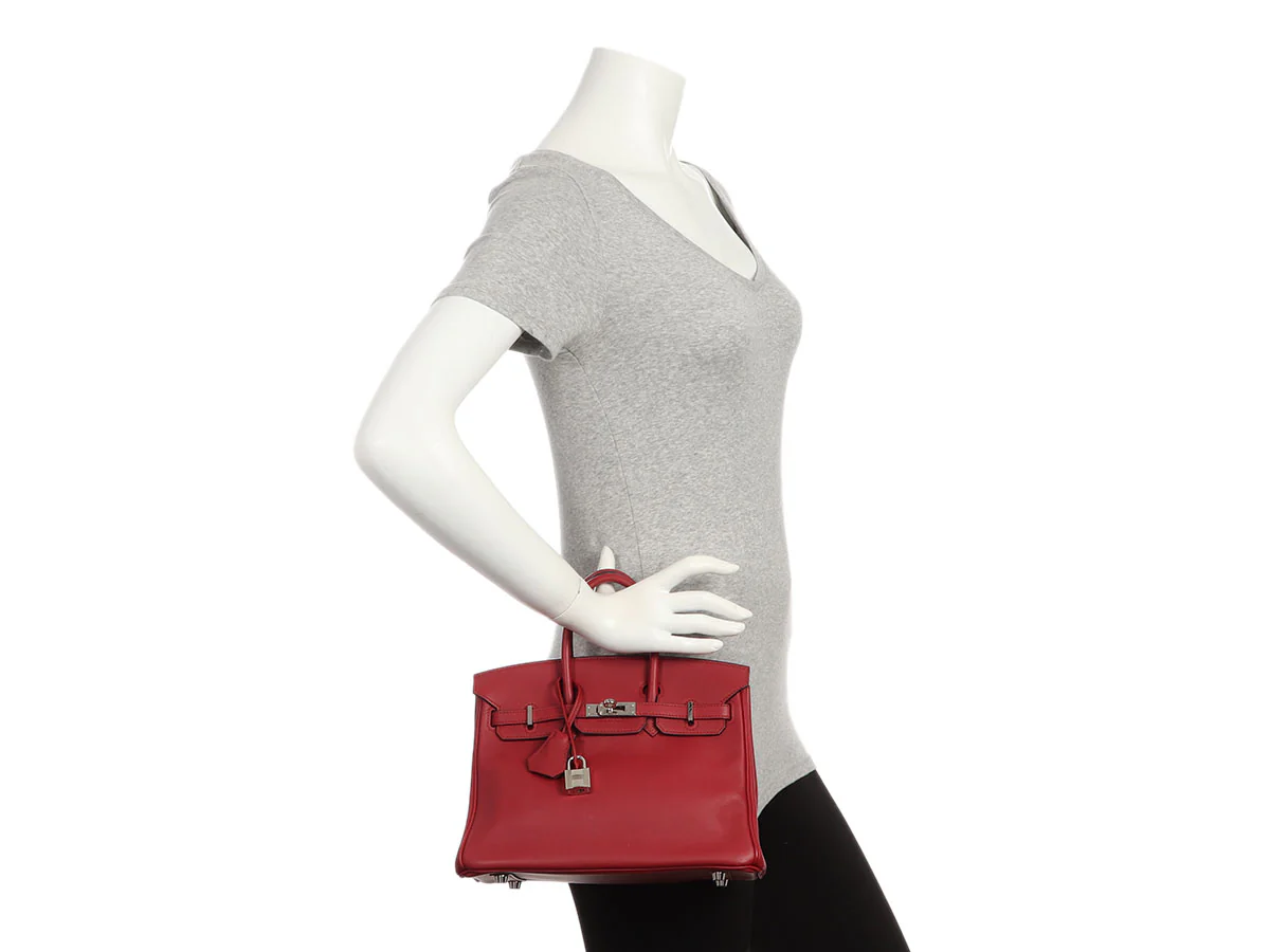 Hermès Rouge Grenat Swift Birkin 25 - Image 11